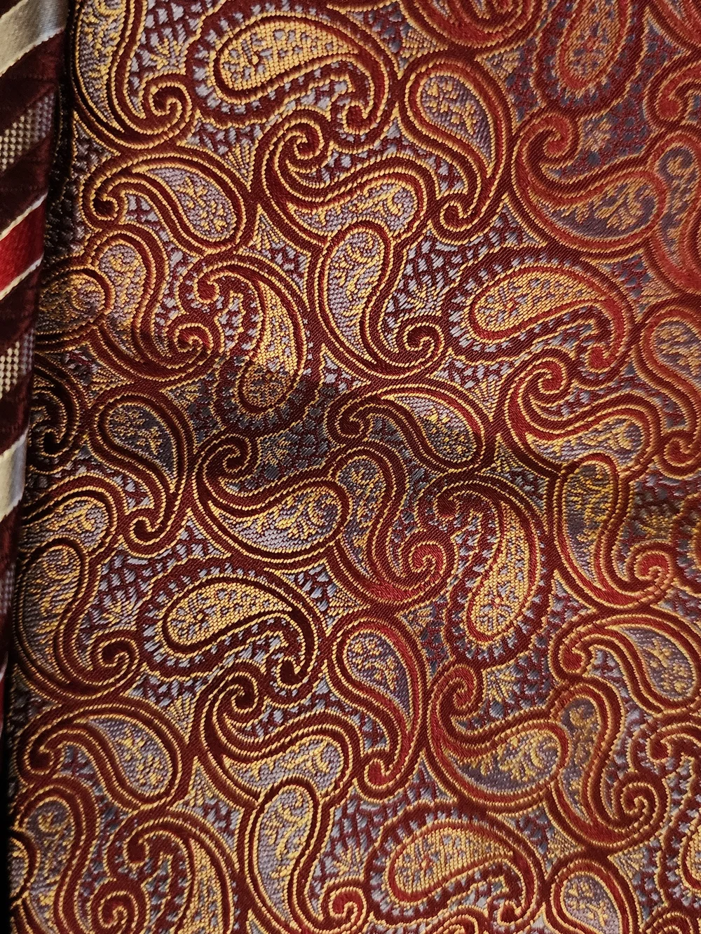 4pc Men's Tie Lot IZOD Ketch Material London Patrick James Silk Paisley Stripe